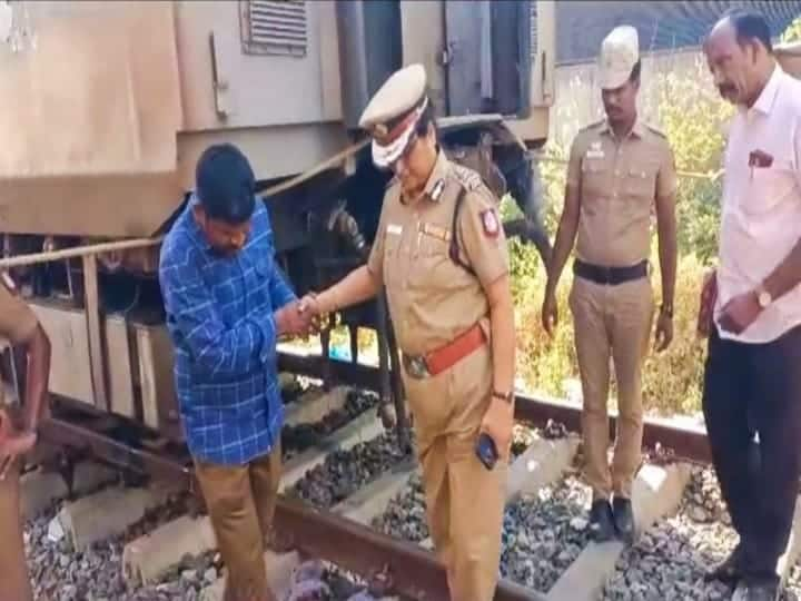 Madurai Railway Accident Railway Police ADGP Vanitha interviewed after inspecting the scene in person மதுரை ரயில் விபத்து: ரயில்வே காவல்துறை ஏ.டி.ஜி.பி வனிதா சம்பவ இடத்தில் நேரில் ஆய்வு!