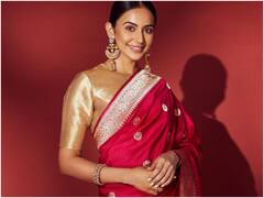 Rakul Preet Saree Photos : హైదరాబాద్‌లో, శారీలో సందడి చేసిన రకుల్ - ఎందుకంటే?