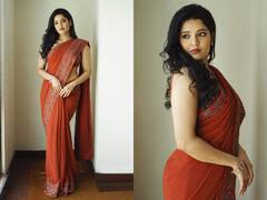 చీరలో తళుక్కున మెరిసిన రితికా- అమ్మడు అందనికి కుర్రాళ్లు ఫిదా