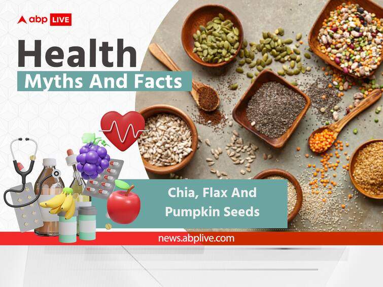 Health Myths And Facts: Are Chia, Flax And Pumpkin Seeds Good For All? Know Their Benefits, Side Effects And Ways To Add Them To Our Diet Health Myths And Facts: Are Chia, Flax And Pumpkin Seeds Good For All? See What Experts Say