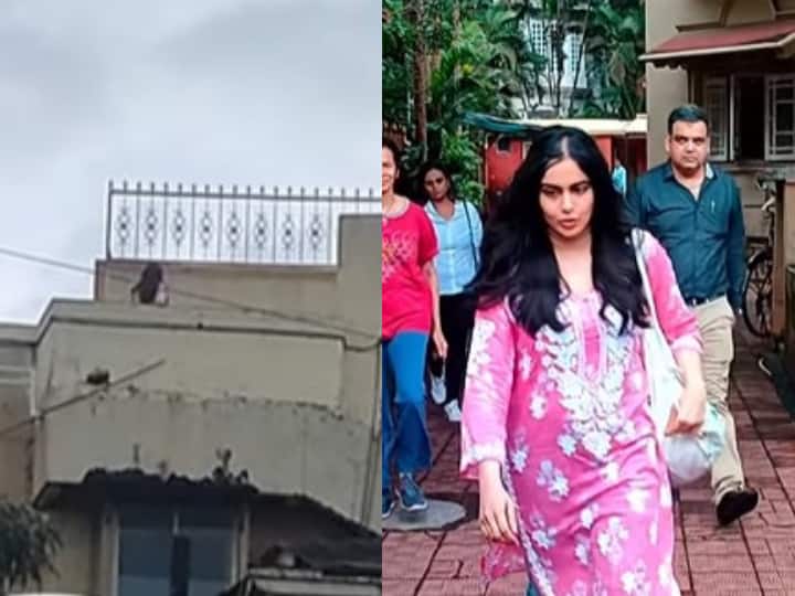 Adah Sharma spotted at Sushant Singh Rajput Mumbai flat the kerala story actress breaks silence सुशांत सिंह राजपूत का घर खरीदने की खबरों की बीच एक्टर के फ्लैट के बाहर स्पॉट हुईं Adah Sharma, बोलीं- 'आप लोगों के मुंह मैं मीठा...'