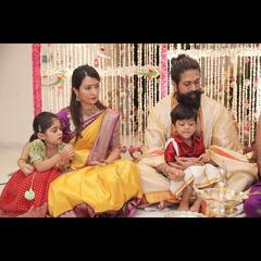 Yash Celebrates Varamahalakshmi Puja With Wife Radhika Pandit & Their Kids; See Pics