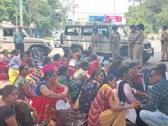 सीएम शिवराज को राखी बांधने पहुंची महिलाओं को पुलिस ने रोका, NHM कर्मचारियों ने दी ये चेतावनी