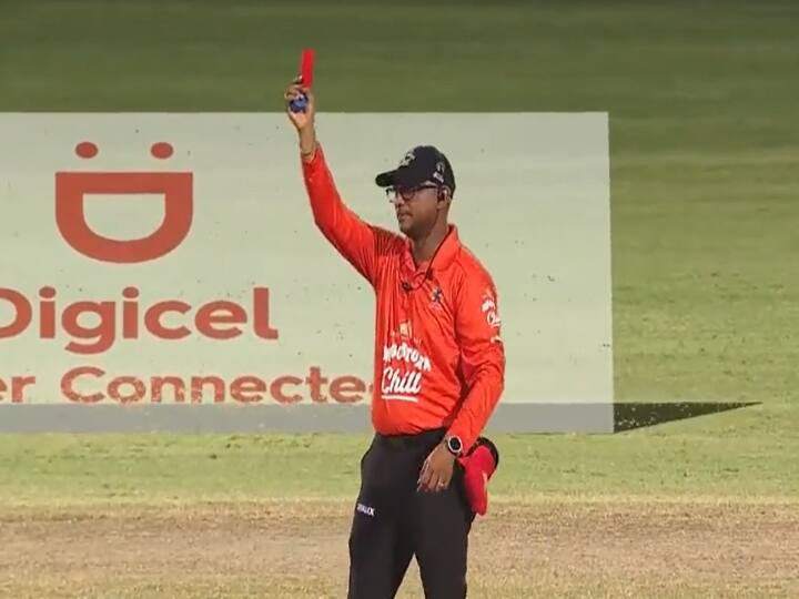 Watch Video: ரெட் கார்டு காட்டிய அம்பயர்.. வெளியேற்றப்பட்ட சுனில் நரைன்.. வரலாற்றில் இதுவே முதன்முறை..!