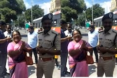 ప్రాణాలు కాపాడినందుకు హ్యాట్సాఫ్‌ సార్‌ -పరిగెత్తుకుంటూ వచ్చి ఏసీపీకి కృతజ్ఞతలు చెప్పిన మహిళ