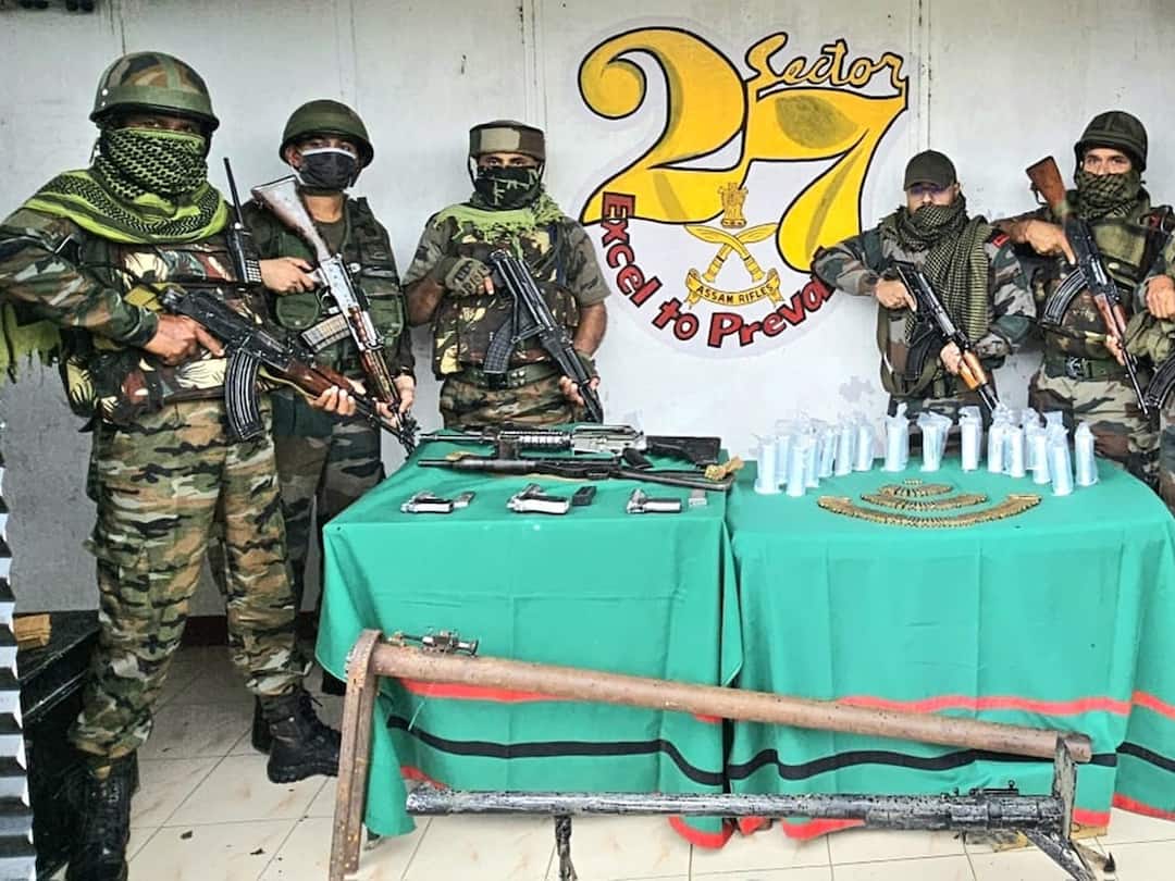 Manipur Violence War-Like Stores Arms Recovered Indian Army Assam Rifles Churachandpur Manipur: 'War-Like' Stores, Arms Recovered By Security Forces In Churachandpur