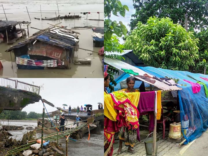 Brahmaputra River Crosses Danger Mark In Assam Dirbruagh Flood Houses Submerged, People Take Refuge On Streets