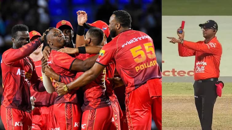 CPL 2023 Trinbago Knight Riders' Sunil Narine becomes first ever cricketer to leave field due to red card Sunil Narine: ২২ গজে লাল কার্ড! মাঠের বাইরে যেতে বাধ্য হলেন সুনীল নারইন