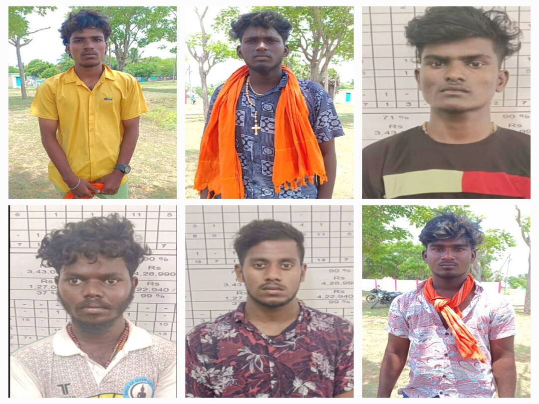 Arrested in the murder case of 6 youth who went on padayatra to Velankanni TNN வேளாங்கண்ணிக்கு பாதயாத்திரை சென்ற 6 இளைஞர் கொலை வழக்கில் கைது