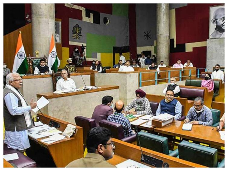 Haryana Assembly Adjourned Sandeep Singh Resignation Sexual Harassment Nuh Violence Congress BJP JJP Haryana Assembly Adjourned After Uproar Over Minister Sandeep Singh's Resignation, Nuh Violence
