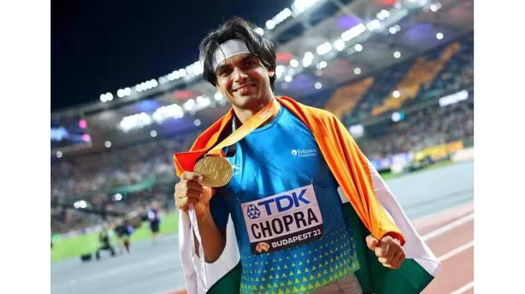 World Athletics Championships 2023 neeraj-chopra-said-thank-you-india-for-watching-late-night-match-after-win-gold-medal-world Neeraj Chopra Gold Medal: ਨੀਰਜ ਚੋਪੜਾ ਨੇ ਗੋਲਡ ਮੈਡਲ ਜਿੱਤਣ ਤੋਂ ਬਾਅਦ ਖੁਸ਼ੀ ਕੀਤੀ ਜ਼ਾਹਿਰ, ਬੋਲੇ- ਭਾਰਤੀਆਂ ਦਾ ਧੰਨਵਾਦ...