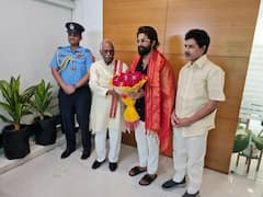 అల్లు అర్జున్‌ను సన్మానించిన హర్యానా గవర్నర్ బండారు దత్తాత్రేయ