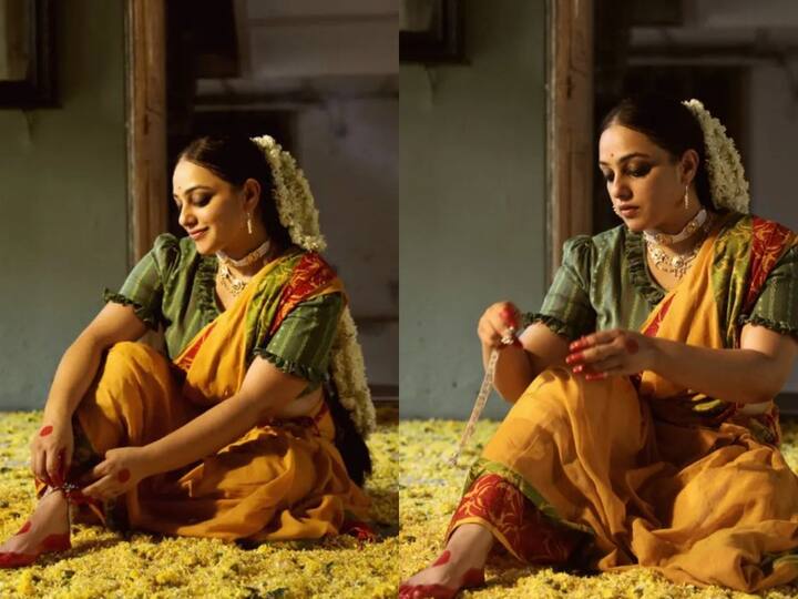 Nithya Menen Photos : பெங்காலி உடையில் ஜொலிக்கும் நடிகை நித்யா மேனனின் புகைப்படங்களை இங்கு பார்க்கலாம்.