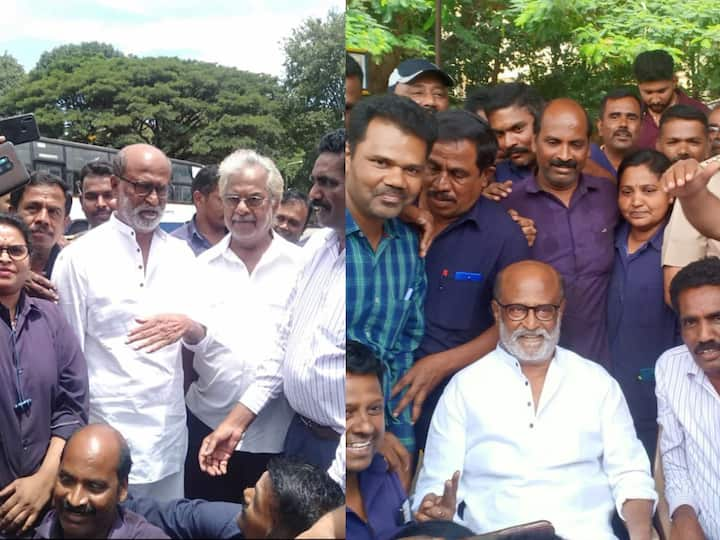 Rajinikanth : பேருந்து பணிமனையில் இருந்த ஊழியர்களை சந்தித்து உரையாடிய ரஜினிகாந்த், அங்கிருந்த ஊழியர்களுடன் புகைப்படமும் எடுத்துக் கொண்டுள்ளார்.