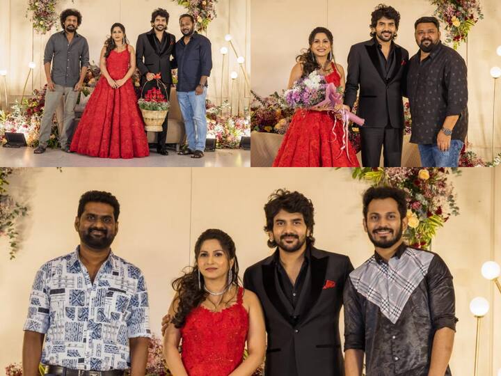 Kavin Reception Photos :  திருமண நிகழ்ச்சியை அடுத்து வரவேற்பு விழாவும் நடந்தது. அதில் பலர் கலந்து கொண்டு கவினையும் அவரின் மனைவியையும் வாழ்த்தினர்.