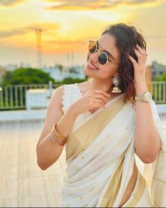 Keerthy Suresh Onam Celebration : ఓనమ్ స్పెషల్ - నిండు పౌర్ణమి నాడు చందమామలా మెరిసిన కీర్తి సురేష్