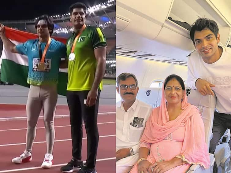 Neeraj Chopra’s mother’s reply to journalist’s question on defeating Pakistan athlete Neeraj Chopra Mother :  வீரனை வீரனா பாருங்க.. பாகிஸ்தான் வீரர் ஜெயிச்சாலும் சந்தோஷம்.. நீரஜ் சோப்ரா அம்மாவின் சாட்டையடி பதில்