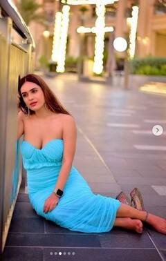 Neha Malik: ਭੋਜਪੁਰੀ ਅਭਿਨੇਤਰੀ ਨੇਹਾ ਮਲਿਕ ਨੇ ਬਲੂ ਡੀਪ ਨੇਕ ਡਰੈੱਸ 'ਚ ਮਚਾਈ ਤਬਾਹੀ, ਫੋਟੋਆਂ ਦੇਖ ਫੈਨਜ਼ ਹੋਏ ਜ਼ਖਮੀ