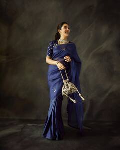 Mira Kapoor Is All Things Royalty As She Gets Ready To 'Party' In A Blue Saree