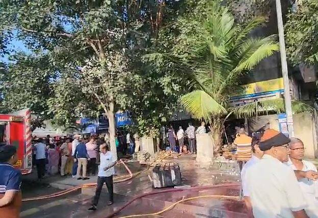 शॉर्ट सर्किटमुळं ही भीषण आग लागली असल्याचा अग्निशामक दलाचा प्राथमिक अंदाज आहे.