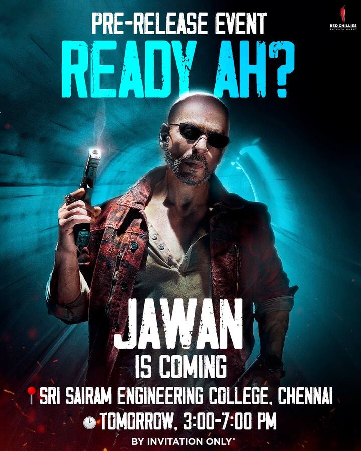 இன்று மதியம் 3 மணிக்கு சென்னையில் உள்ள ஸ்ரீ சாய்ராம் பொறியல் கல்லூரியில் ப்ரீ ரிலீஸ் நிகழ்ச்சி நடக்கவுள்ளது.