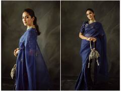 Mira Kapoor Is All Things Royalty As She Gets Ready To 'Party' In A Blue Saree
