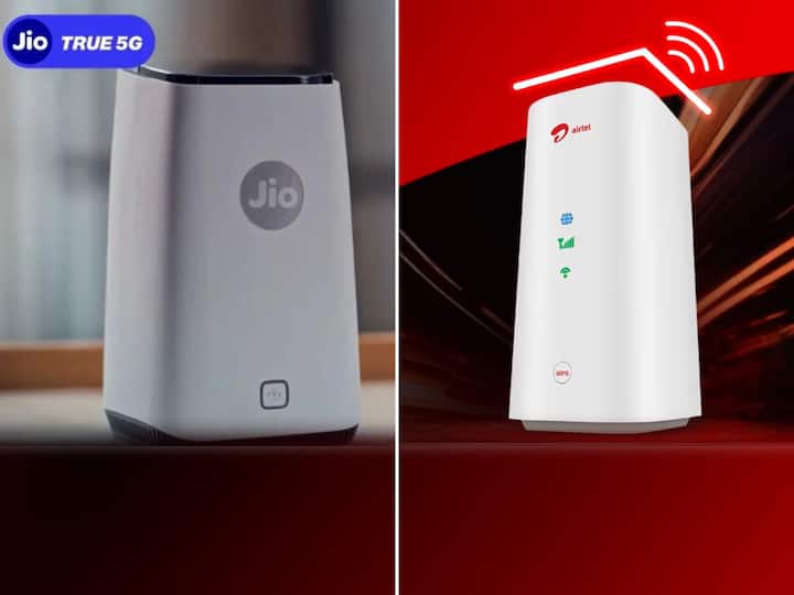 Jio AirFiber Airtel Xstream price internet speed connection process benefit Reliance Comparison Jio AirFiber Vs Airtel Xstream AirFiber: Price, Speed, Benefits Compared