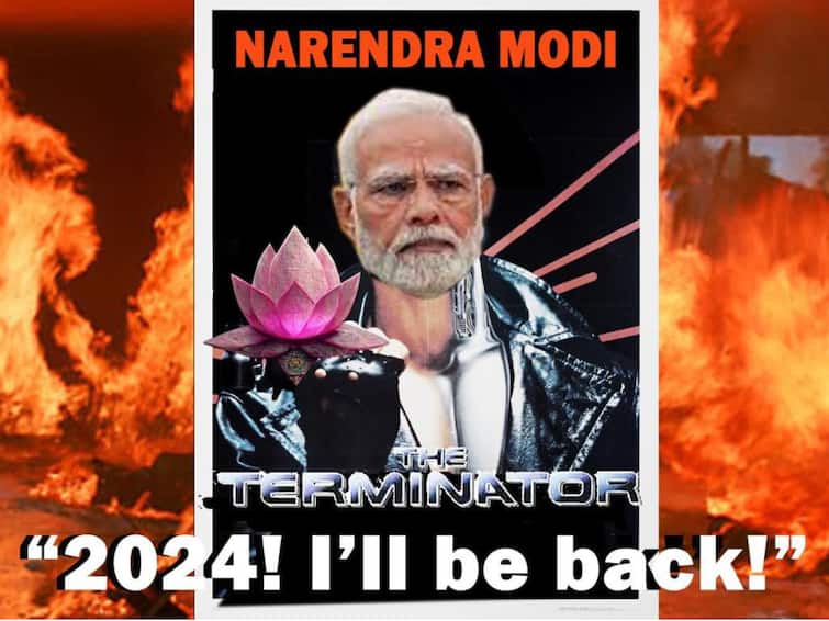 Now Featuring PM Modi As 'Terminator': BJP Releases New Poster Ahead Of Lok Sabha 2024 Election Now Featuring PM Modi As 'Terminator': BJP Releases New Poster Ahead Of Lok Sabha 2024 Election