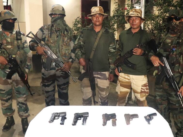 Manipur Violence Firing In Bishnupur District Arms Ammunition Recovered In Imphal Manipur: Two Dead In Fresh Firing In Bishnupur. More Arms Recovered In Imphal