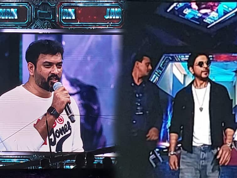Jawan Pre Release Event Lyricist Vivek Speech About Shah Rukh Khan SRK is Tamil Actor Know More Details Jawan Pre Release Event: ”ஆளப்போறான் தமிழன்” என தமிழில் பாடிய ஷாருக்கான்...!