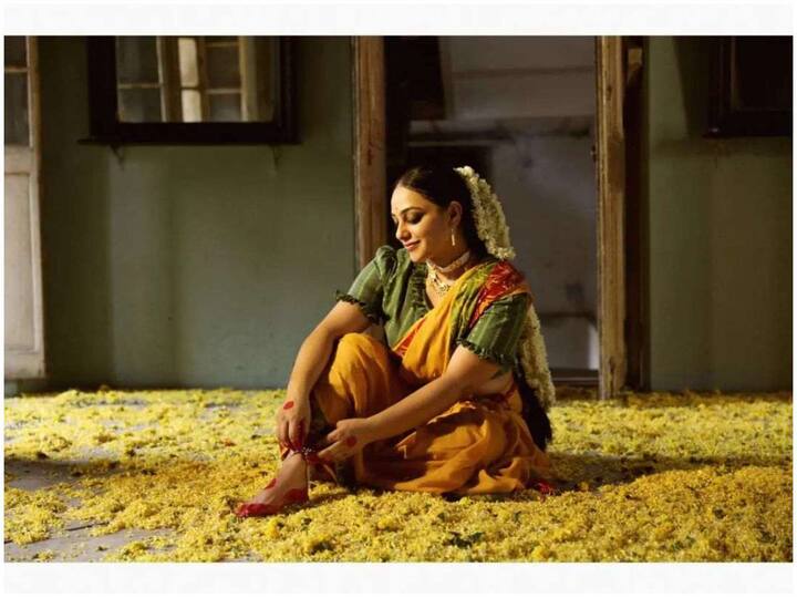 చిత్రాంగదగా నిత్యామీనన్ నటిస్తోంది.-Image credit: Nithya menen/Instagram ఆమె తన కొత్త లుక్‌ను ఇన్ స్టాలో పోస్టు చేశారు.