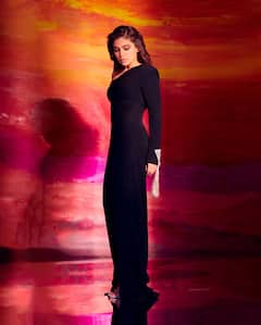 Bhumi Pednekar Looks Elegant In A Black Long Dress