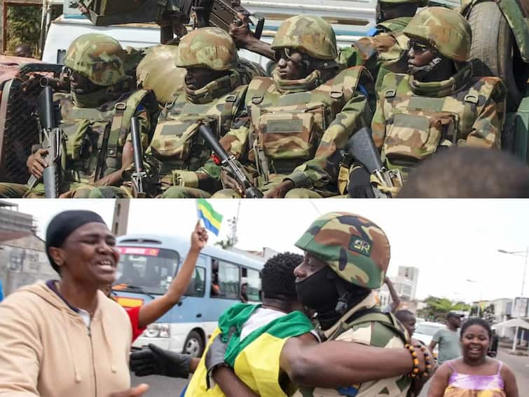 Gabon military officers seize power days after presidential election ஆப்பிரிக்காவை அலறவிடும் ராணுவம்.. போர் வீரர்களால் அலறும் உலக நாடுகள்..!