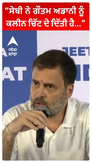 Rahul Gandhi : ਸੇਬੀ ਨੇ ਗੌਤਮ ਅਡਾਨੀ ਨੂੰ ਕਲੀਨ ਚਿੱਟ ਦੇ ਦਿੱਤੀ ਹੈ...