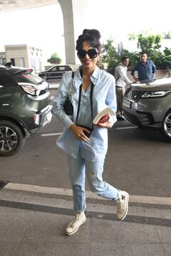 Made In Heaven2થી ચર્ચામાં આવેલી શોભિતા ધુલીપાલા એરપોર્ટ પર થઇ સ્પોટ, સ્ટાલિશ લૂકમાં નજર આવી, જુઓ તસવીરો