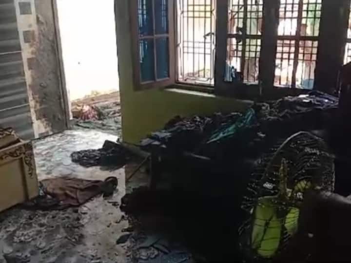 Unnao Father son injured in cylinder Blast Accident while cooking fire brigade extinguished fire ANN Unnao: खाना बनाते समय सिलेंडर फटने से पिता-पुत्र घायल, फायर ब्रिगेड ने बुझाई आग