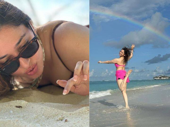 Tamannaah Bhatia Vacation Photos: तमन्ना भाटिया ने मालदीव में में वेकेशन एंजॉय करते हुए कुछ फोटोज शेयर की हैं. इन तस्वीरों में तमन्ना भाटिया बीच पर काफी मस्ती करती हुई दिखाई दे रही हैं.