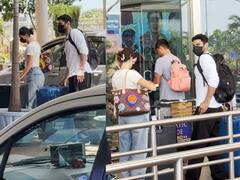 Aditya Ananya Pics: गोवा से वेकेशन मनाकर वापस लौटें अनन्या पांडे-आदित्य रॉय कपूर, कैमरे से बचते हुए एयरपोर्ट पर की एंट्री