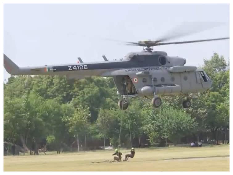 G20 Summit 2023 Delhi Police Security Preparations Helicopter Slithering Exercise CAPF NSG SPG 'Security In Place For G20 Summit': Delhi Police Conducts Helicopter Slithering Exercise. Key Points