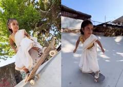 Viral Video: ਸਾੜੀ ਪਾ ਕੇ ਇੱਕ ਕੁੜੀ ਨੇ ਕੀਤੀ ਅਜਿਹੀ ਸਕੇਟਿੰਗ, ਇੰਟਰਨੈੱਟ 'ਤੇ ਮਚਾਈ ਹਲਚਲ, ਹਰ ਕਦਮ ਜਿੱਤ ਲਵੇਗਾ ਦਿਲ!