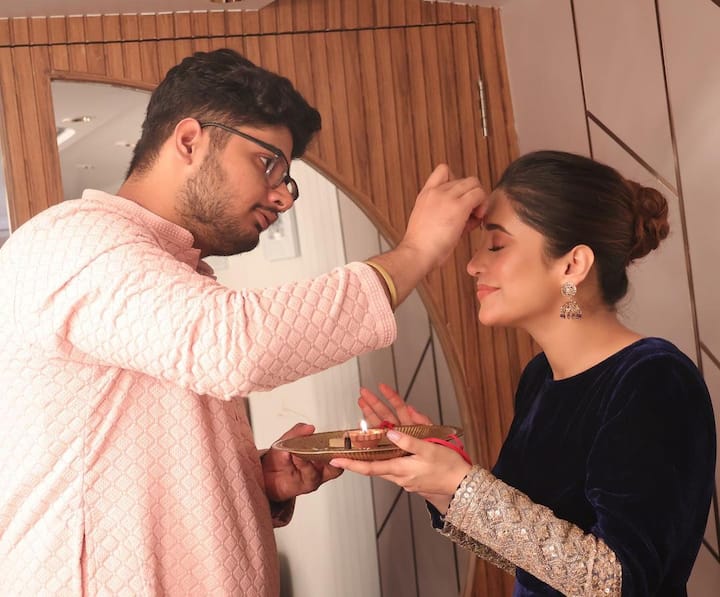 Shivangi wore a black ethnic outfit