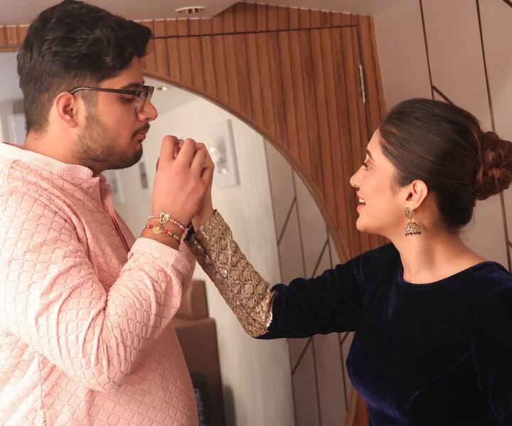 TV actor Shivangi Joshi celebrated Raksha Bandhan in the most adorable manner