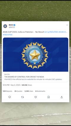 India Vs Pakistan : India vs Pakistan का मुक़ाबला हुआ रद्द, BCCI ने दी जानकारी | Sports LIVE