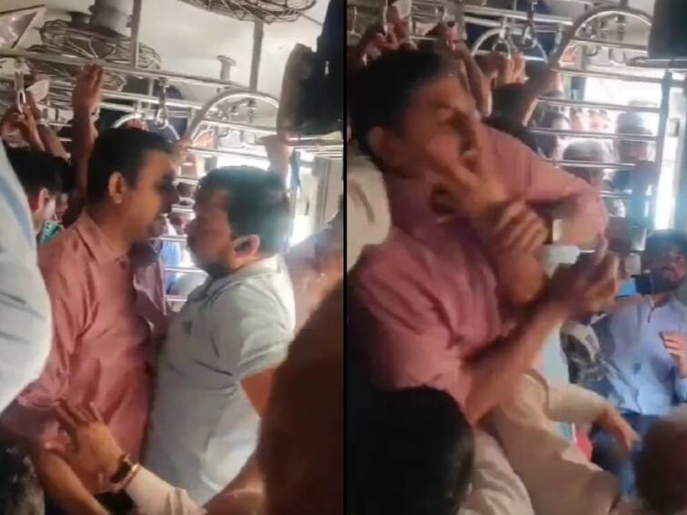 Viral Video Fight Breaks Out In Crowded Mumbai Local Train Viral Video: రద్దీగా ఉన్న ముంబై లోకల్ ట్రైన్‌లో బాహాబాహీ, పిడిగుద్దులతో ప్రయాణికుల ఫైట్