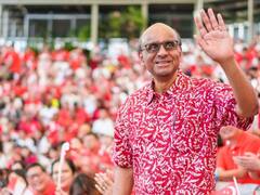 Singapore President: दो उम्मीदवारों को करारी शिकस्त देकर सिंगापुर के नए राष्ट्रपति बनें थर्मन शनमुगरत्नम, देखें तस्वीरें