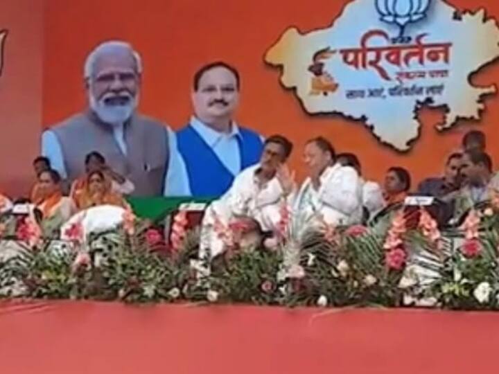 BJP Parivartan Sankalp Yatra JP Nadda in Sawai Madhopur Ahead of Rajasthan Elections 2023 ANN Rajasthan Elections: बीजेपी की परिवर्तन संकल्प यात्रा का शुभारम्भ, जेपी नड्डा ने झंडी दिखाकर किया रवाना