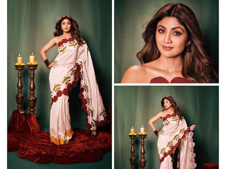 Shilpa Shetty took to Instagram to share pictures in beautiful ethnic outfits.