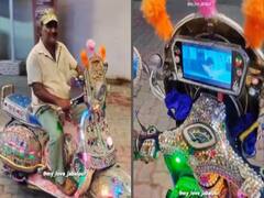 Man's Unique Scooter With Its Vibrant Decor Impresses Netizens. WATCH