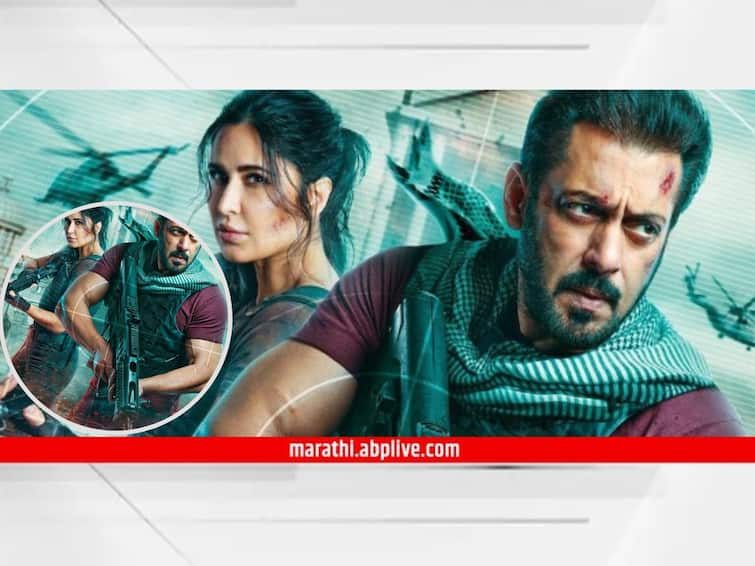 Salman Khan Katrina Kaif Tiger 3 First Poster Out Salman Khan and Katrina Kaif intense  look Bollywood entertainment movie bhaijaan shared poster on social media tiger is back Tiger 3 First Poster Out : टायगर जिंदा है...'टायगर 3'चं पहिलं पोस्टर आऊट! सलमान-कतरिनाच्या लूकने वेधलं लक्ष