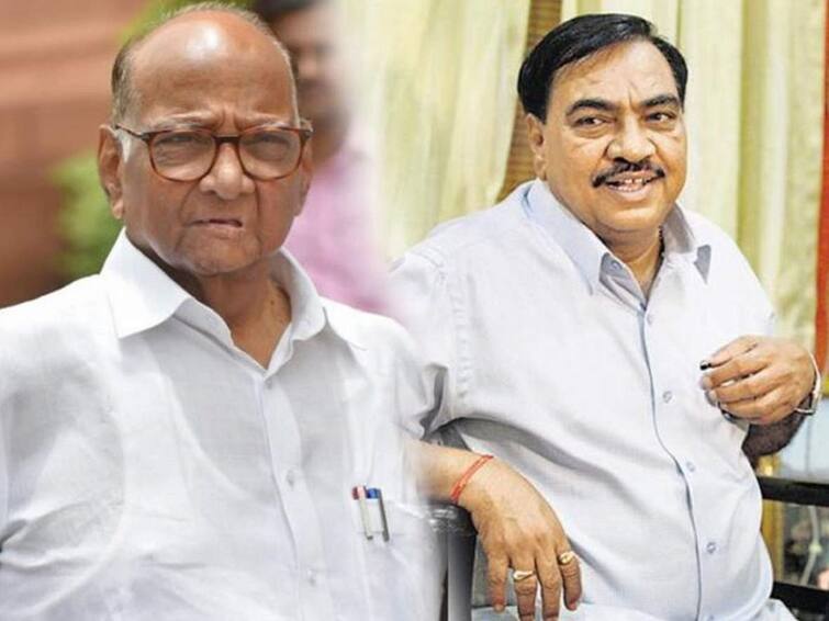 Ncp Leader mla Eknath Khadse comment on 2019 vidhansabha election in jalgaon sharad pawar  Eknath Khadse : शरद पवारांचं एकलं नाही म्हणून पाच वर्ष वाया गेली, एकनाथ खडसेंनी दिली कबुली